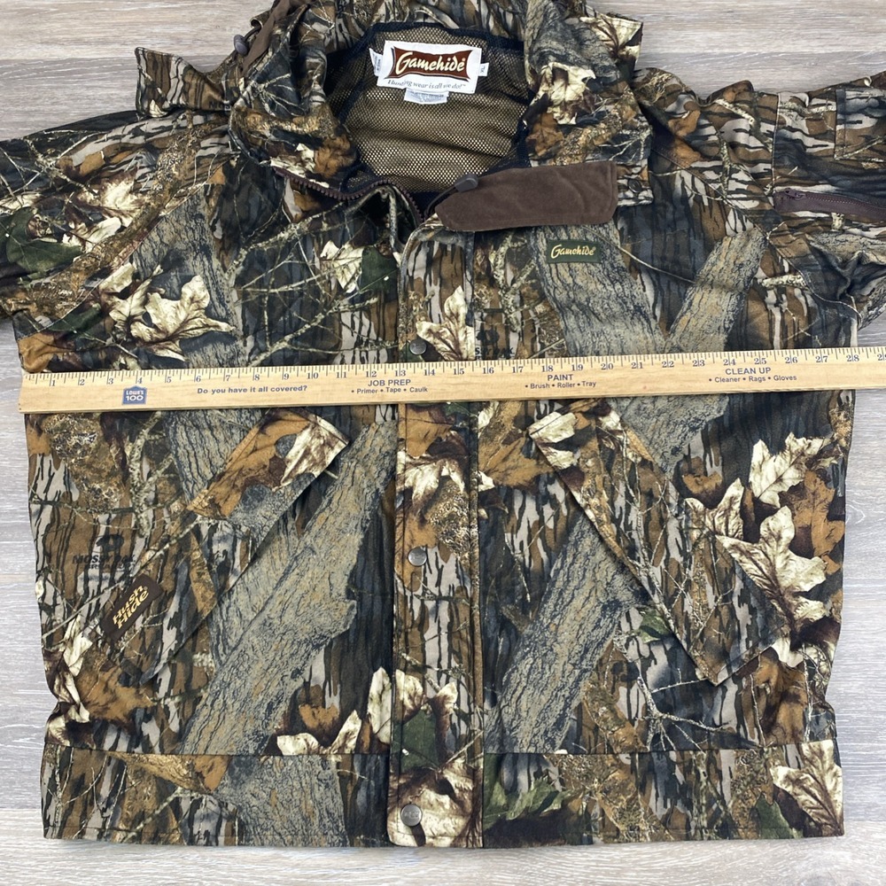 Gamehide Hush Hide Mossy Oak Camouflage Hunting Zip Up Jacket Men's Size XL - Picture 5 of 16